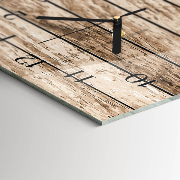 Horloge murale verticale Bois