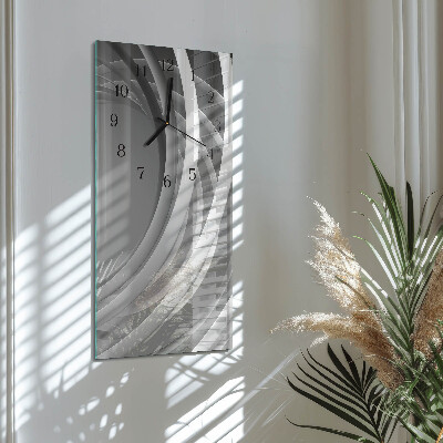 Horloge murale verticale cercles abstraits