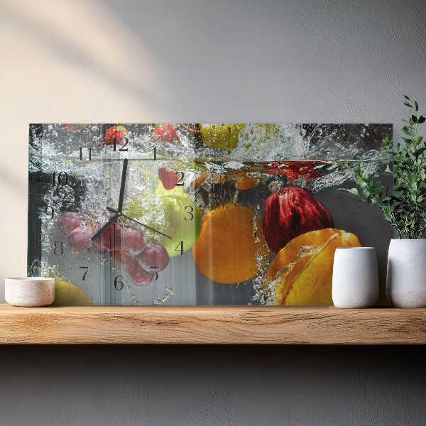 Horloge rectangulaire horizontale Fruit
