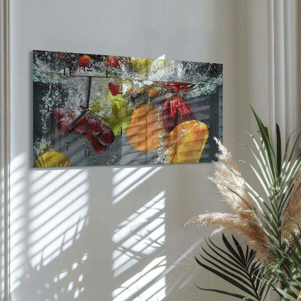 Horloge rectangulaire horizontale Fruit