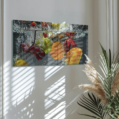 Horloge rectangulaire horizontale Fruit