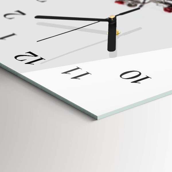 Horloge rectangulaire horizontale Verre À Vin