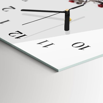 Horloge rectangulaire horizontale Verre À Vin