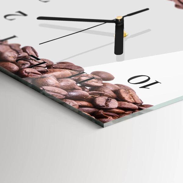 Horloge rectangulaire horizontale Café En Grains