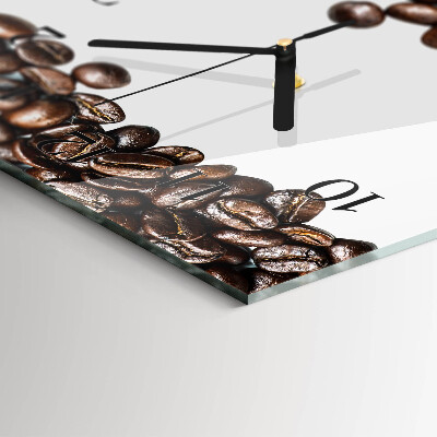 Horloge rectangulaire horizontale Café En Grains