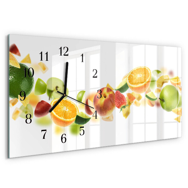 Horloge rectangulaire horizontale Mélange De Fruits