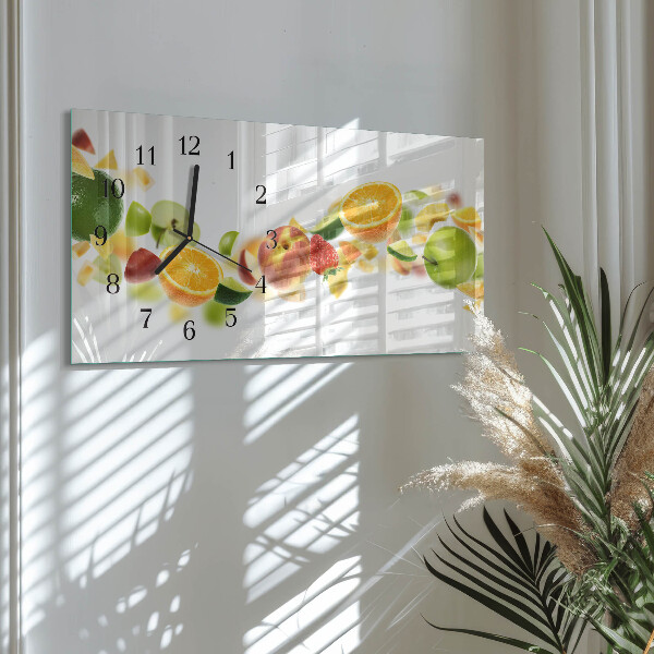 Horloge rectangulaire horizontale Mélange De Fruits
