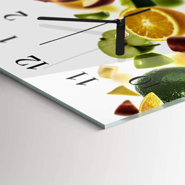 Horloge rectangulaire horizontale Mélange De Fruits