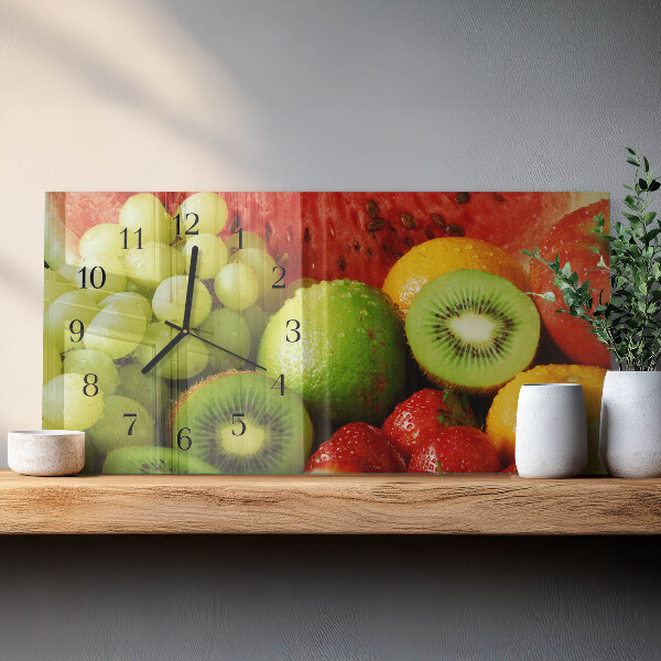 Horloge rectangulaire horizontale Fruit