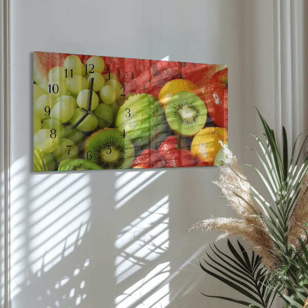 Horloge rectangulaire horizontale Fruit