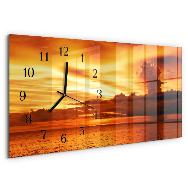 Horloge rectangulaire horizontale Ouest