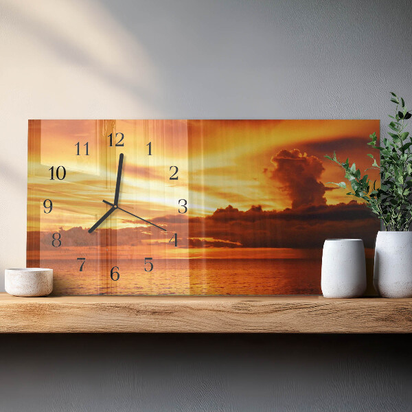 Horloge rectangulaire horizontale Ouest