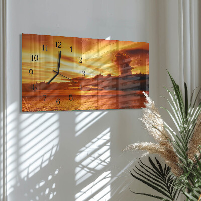 Horloge rectangulaire horizontale Ouest