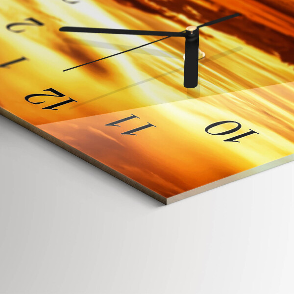 Horloge rectangulaire horizontale Ouest