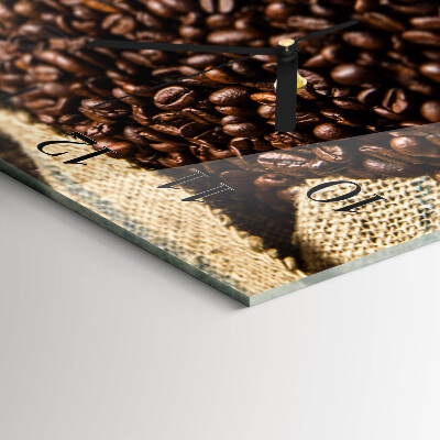 Horloge rectangulaire horizontale Café