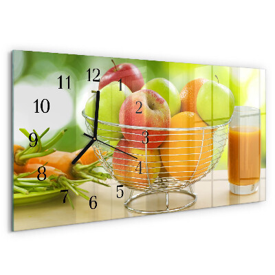 Horloge rectangulaire horizontale Fruits Et Jus