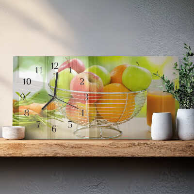 Horloge rectangulaire horizontale Fruits Et Jus