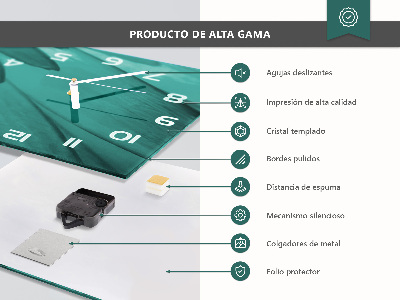 Horloge rectangulaire horizontale Fruits Et Jus