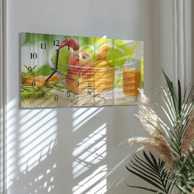 Horloge rectangulaire horizontale Fruits Et Jus