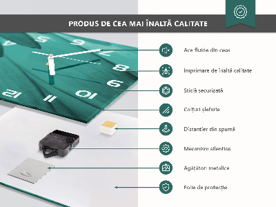 Horloge rectangulaire horizontale Fruits Et Jus