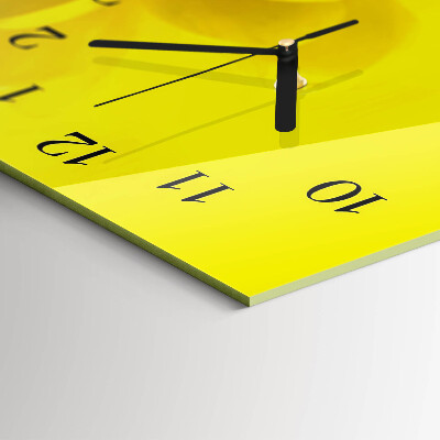 Horloge rectangulaire horizontale Fleur