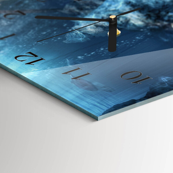 Horloge rectangulaire horizontale Trésor Sous-Marin