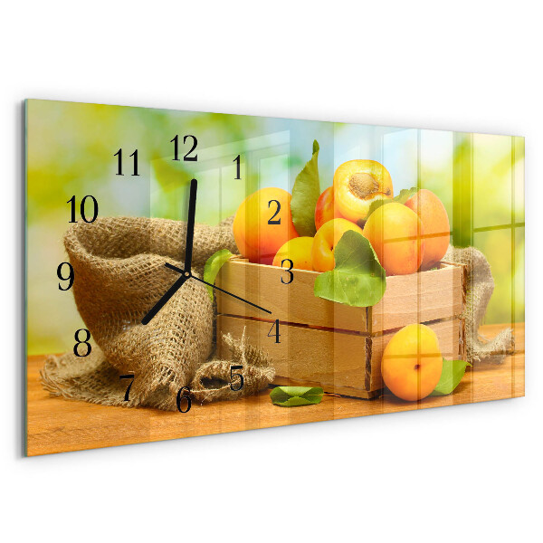 Horloge rectangulaire horizontale Abricots