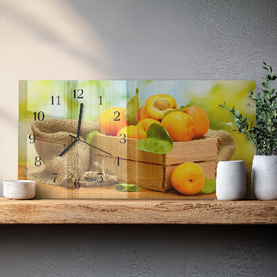 Horloge rectangulaire horizontale Abricots