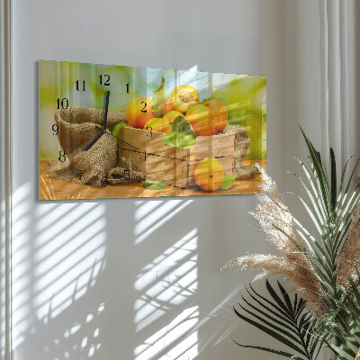 Horloge rectangulaire horizontale Abricots