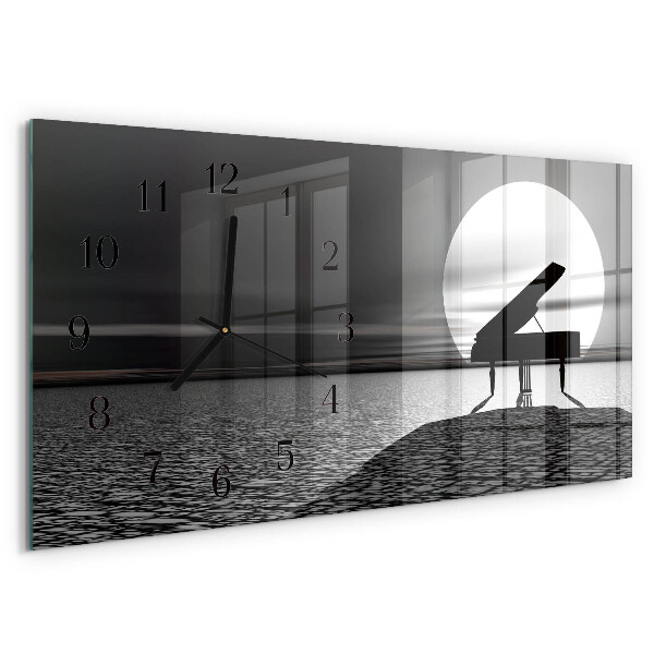 Horloge rectangulaire horizontale Piano
