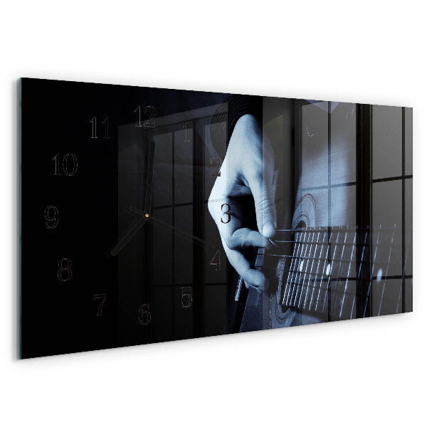 Horloge rectangulaire horizontale Guitariste