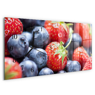 Horloge rectangulaire horizontale Fruits Des Bois