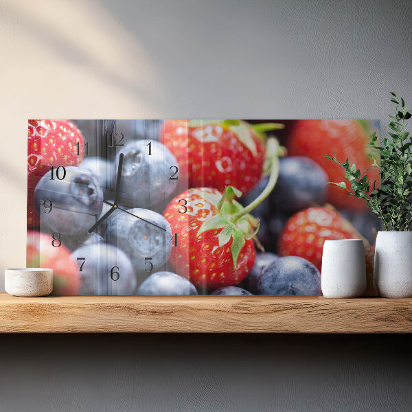 Horloge rectangulaire horizontale Fruits Des Bois