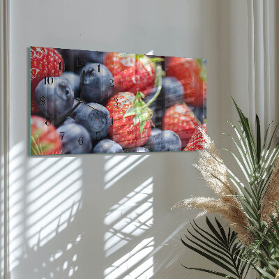 Horloge rectangulaire horizontale Fruits Des Bois