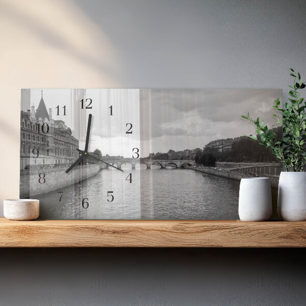 Horloge rectangulaire horizontale Les Ponts De Paris