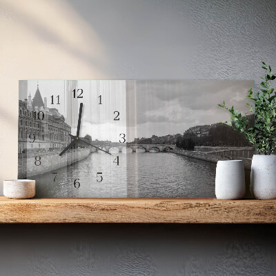 Horloge rectangulaire horizontale Les Ponts De Paris