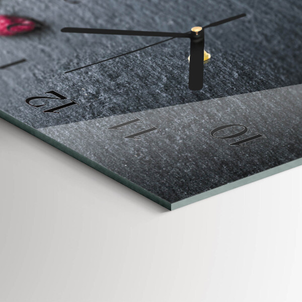 Horloge rectangulaire horizontale Smoothie Aux Fruits