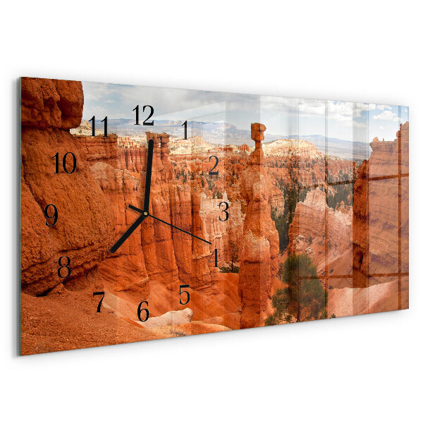 Horloge rectangulaire horizontale Canyon De Bryce