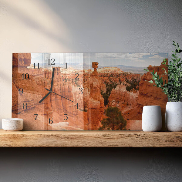 Horloge rectangulaire horizontale Canyon De Bryce