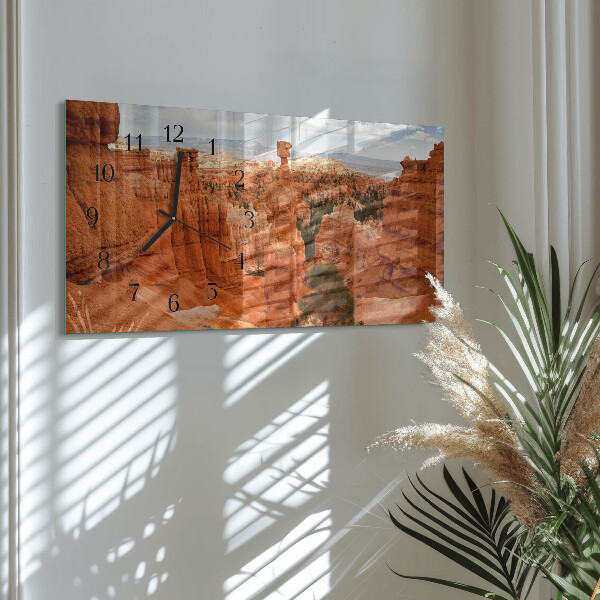 Horloge rectangulaire horizontale Canyon De Bryce
