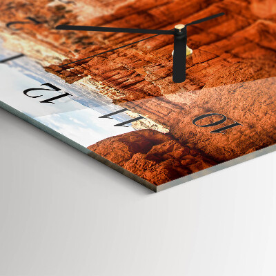 Horloge rectangulaire horizontale Canyon De Bryce
