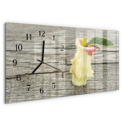 Horloge rectangulaire horizontale Noyau De Pomme