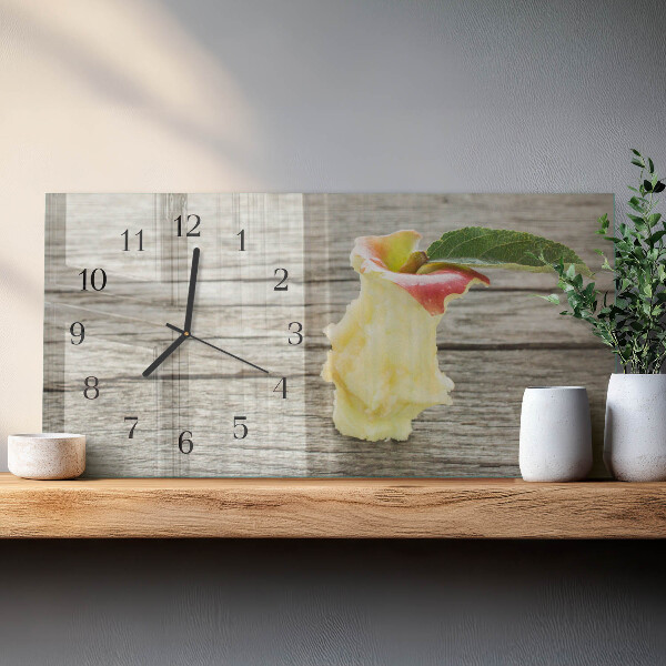 Horloge rectangulaire horizontale Noyau De Pomme