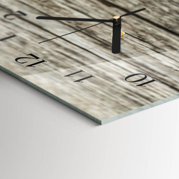 Horloge rectangulaire horizontale Noyau De Pomme