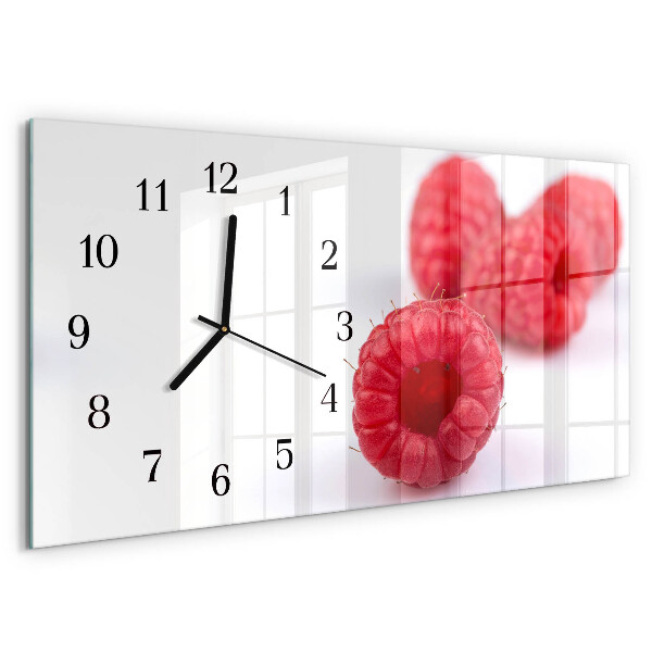 Horloge rectangulaire horizontale Framboises