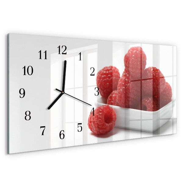 Horloge rectangulaire horizontale Framboises