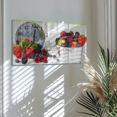 Horloge rectangulaire horizontale Fruits Des Bois