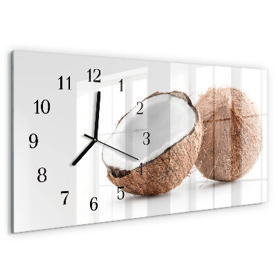 Horloge rectangulaire horizontale Noix De Coco