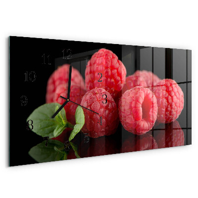 Horloge rectangulaire horizontale Framboises