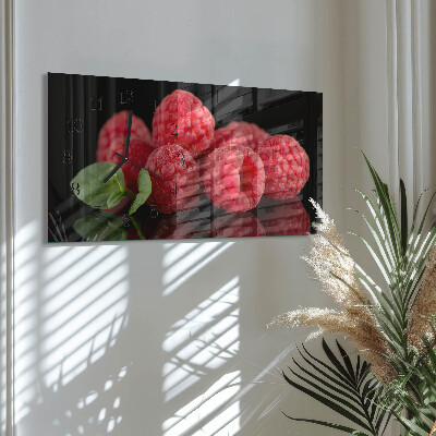 Horloge rectangulaire horizontale Framboises